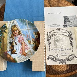 Reco Collector Plates Limited Bradford Exc. w/COA Rain Rain Go Away